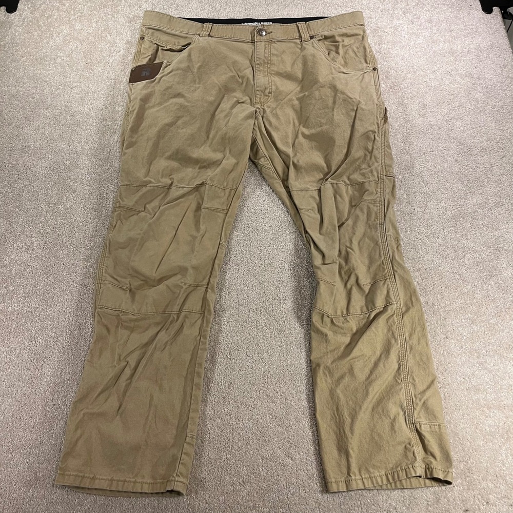 Wrangler Riggs Workwear Mens 40x30 Tan Carpenter Utility Pants Outdoor